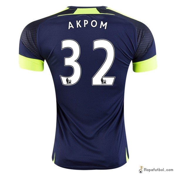 Camiseta Arsenal Replica Tercera Ropa Akpom 2016/17 Azul